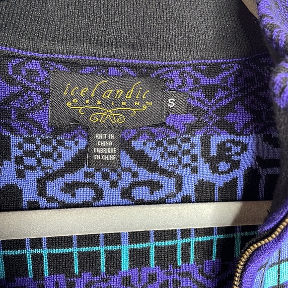 Icelandic Designs Fair Isle Sweater Sz S - Picture 7 of 10